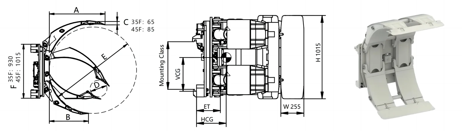 Wontonne-Forklift-Attachment-35F45F-Paper-Roll-Clamp-01